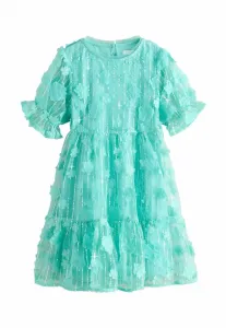 Коктейльное платье/вечернее платье прямого кроя с цветочными пайетками Next, Teal Blue