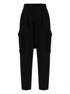 Брюки карго со складками LOEWE, черный