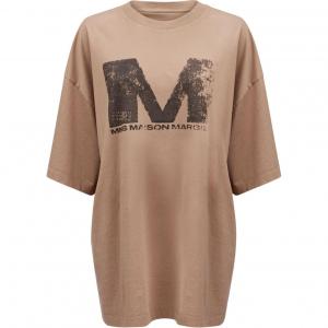 Футболка с круглым вырезом MM6 Maison Margiela, Umber