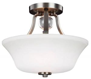 Потолочный светильник Licht-Erlebnisse FLUIDA цвет nickel matt/weiß