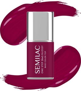 SEMILAC One Step Glossy 3in1 Hybrid Nail Polish S775 Plum Wine 7 мл