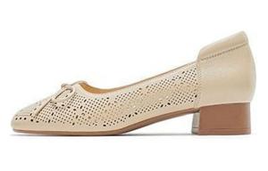 HARSON Туфли на платформе с массивным каблуком 3,2 см женские - молочный чай, цвет Milk Tea