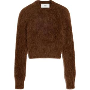 Свитер из мягкой ткани AMIPARIS, Coffee