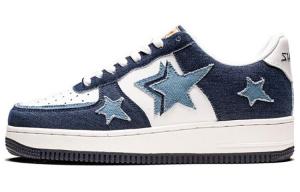 Кроссовки VOIT Skateboarding Shoes Unisex Low-top Blue/White, темно-синий