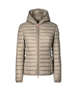 Бежевая стеганая куртка с наполнителем plumtech Save The Duck, бежевый