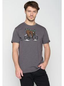 Футболка Animal Sloth Ice в цвете Антрацит GreenBomb