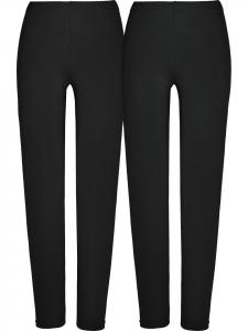 Леггинсы из одинарного джерси, длинные, упаковка из 2 шт., цвет черный REDBEST