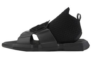 Пляжные сандалии в римском стиле средней высоты. Модные городские тапочки-слайды в стиле Techwear. Унисекс, черные NORVINCY