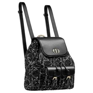 DIOR Хлопковый рюкзак Caro Medium женский black