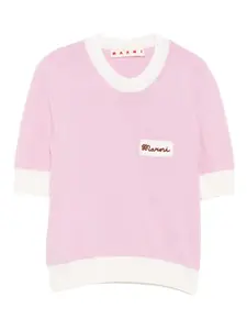 Джемпер с вышивкой Marni, розовый