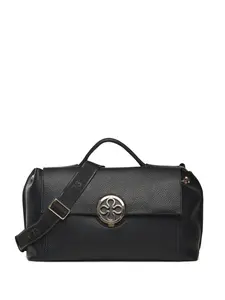 Сумка-шоппер Federica с цветочным узором V°73, черный