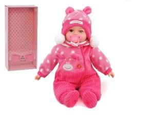 Кукла ростом 35 см со звуком в розовой одежде говорит и поет в польской коробке. Adar