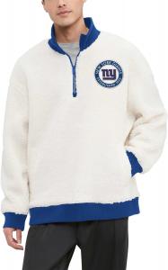 Мужская толстовка Tommy Hilfiger NFL Jordan Sherpa с застежкой-молнией на четверть оборота, New York Giants, Cream