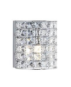 Светодиодная лампа для туалетного столика Clara Deco 1-Light Classic Glam Jonathan Y, цвет silver-tone