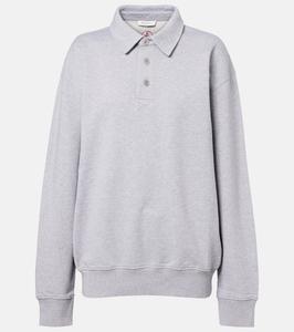 Толстовка из хлопкового джерси с вышивкой JW Anderson, Mid Grey Melange