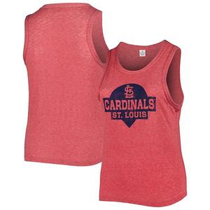 Женский трикотажный топ с высоким воротником St Louis Cardinals plus size Unbranded