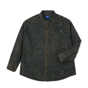 Lee Мужская рубашка темно-синего цвета