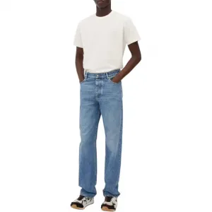 Джинсы прямого кроя Washed Bottega Veneta, indigo