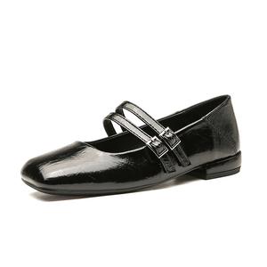 Ainer cat Chunky Heel Mary Jane Shoes 2cm Women's Ainer-cat, черный