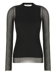 Топ с длинными рукавами SPORTMAX, черный