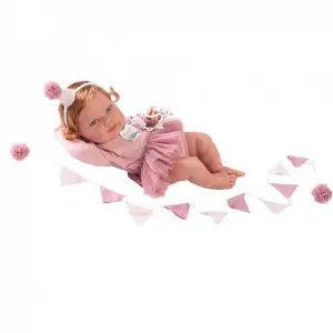 Детская кукла Antonio Juan Happy Birthday Pipe doll, розовый