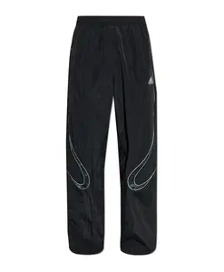 Нейлоновые брюки с логотипом Adidas Originals, черный