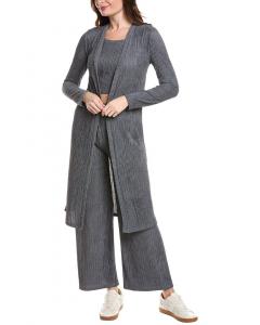 Комплект из 3 кардиганов MARION с жатым узором Marion, серый