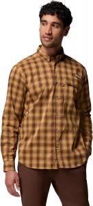 Рубашка Columbia Mens Sharptail с длинным рукавом Yarn Dye, Maple Sugar Triple Check