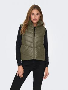 JDY Стеганый жилет цвета хаки