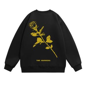 Свитшот Unisex Crew Neck Moderate Heavyweight HUANQIU, черный-желтый