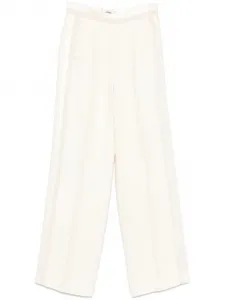 Широкие брюки со вставками FENDI, белый