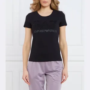 Футболка стандартного кроя Ea7, черный