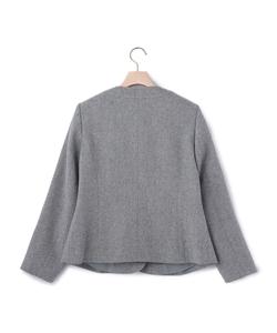 Твидовый пиджак без воротника Brain