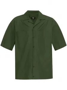 Рубашка с вышивкой FENDI, зеленый