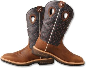 Женские ботинки TWISTED X с легким стальным носком в западном стиле, синий/коричневый/темно-синий