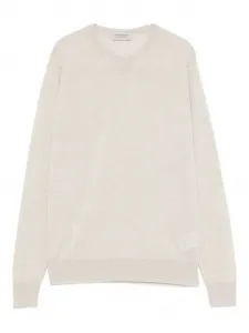 Джемпер с круглым вырезом John Smedley, нейтральный