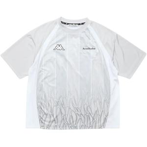 Футболка X Kappa с логотипом Acne Studios, серый
