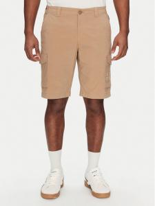 Шорты из ткани обычного кроя N-Horton NP0A4HOS Napapijri, бежевый