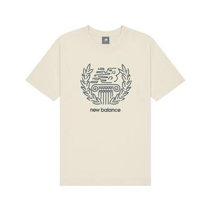 New Balance Футболка мужская цвета слоновой кости Ivory White