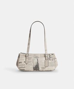 Сумка через плечо Usher с принтом в виде газетной вырезки