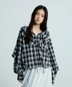 Блузка с оборками и острым носком Jeanasis, цвет Black Others(19)