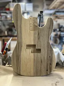 Madlad Instruments Black Limba задний корпус Precision Bass PBass (сделан по индивидуальному заказу с гордостью в Северном Техасе) - Неокрашенный