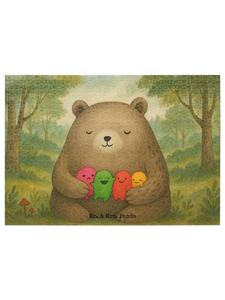 Mr. & Mrs. Panda Дизайн «Медведь-головоломка» без надписей белым цветом