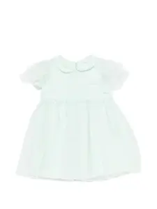 Платье с воротником в стиле Питера Пэна Emporio Armani Kids, зеленый