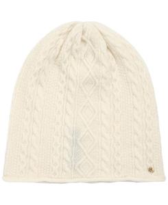 Миниатюрная вязаная шапка-бини с косами Lauren Ralph Lauren, Cream