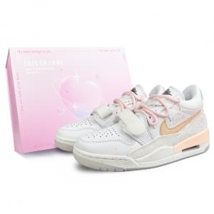 Jordan Легаси 312 женские китайский новый год год змеи противоскользящие износостойкие мидтоп винтажные баскетбольные кроссовки унисекс белый, цвет White