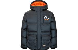 Пуховик мужской черный Evisu, черный