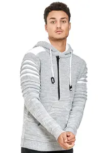 Толстовка с капюшоном Rusty Neal современного трикотажного дизайна, серый