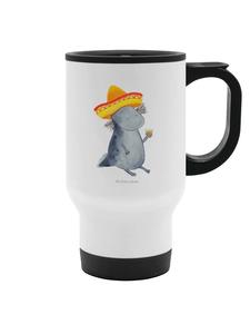 Mr. & Mrs. Panda Белая кофейная кружка с изображением аксолотля и логотипом текилы, без слогана