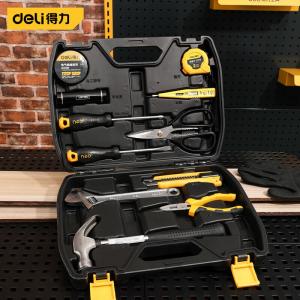 Deli бытовой многофункциональный аппаратный ящик для инструментов, набор ручных инструментов для ремонта, бытовой, 11 шт. DL5962